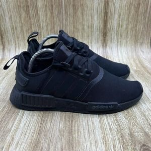 Adidas Originals NMD R1 Triple Black Boost Sneakers Shoes FV9015 Mens 9.5